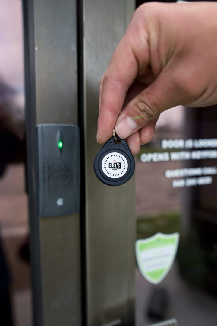 Key Fob in front of Elev8 Performance