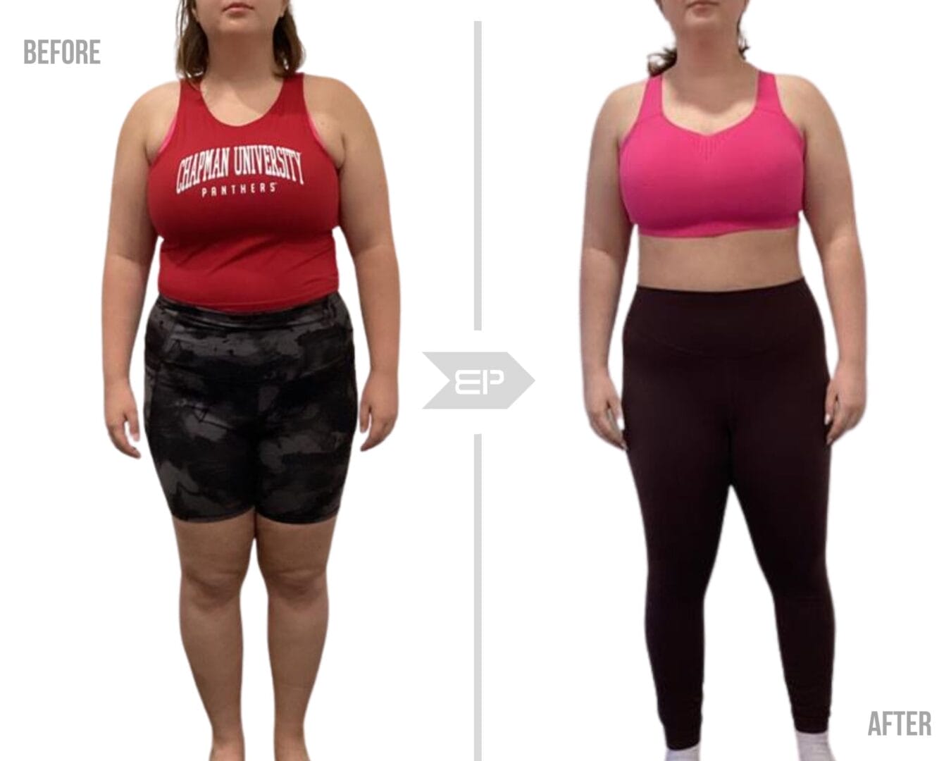 Before and after woman body picture